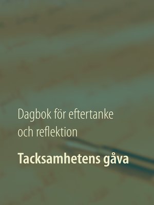 cover image of Tacksamhetens gåva